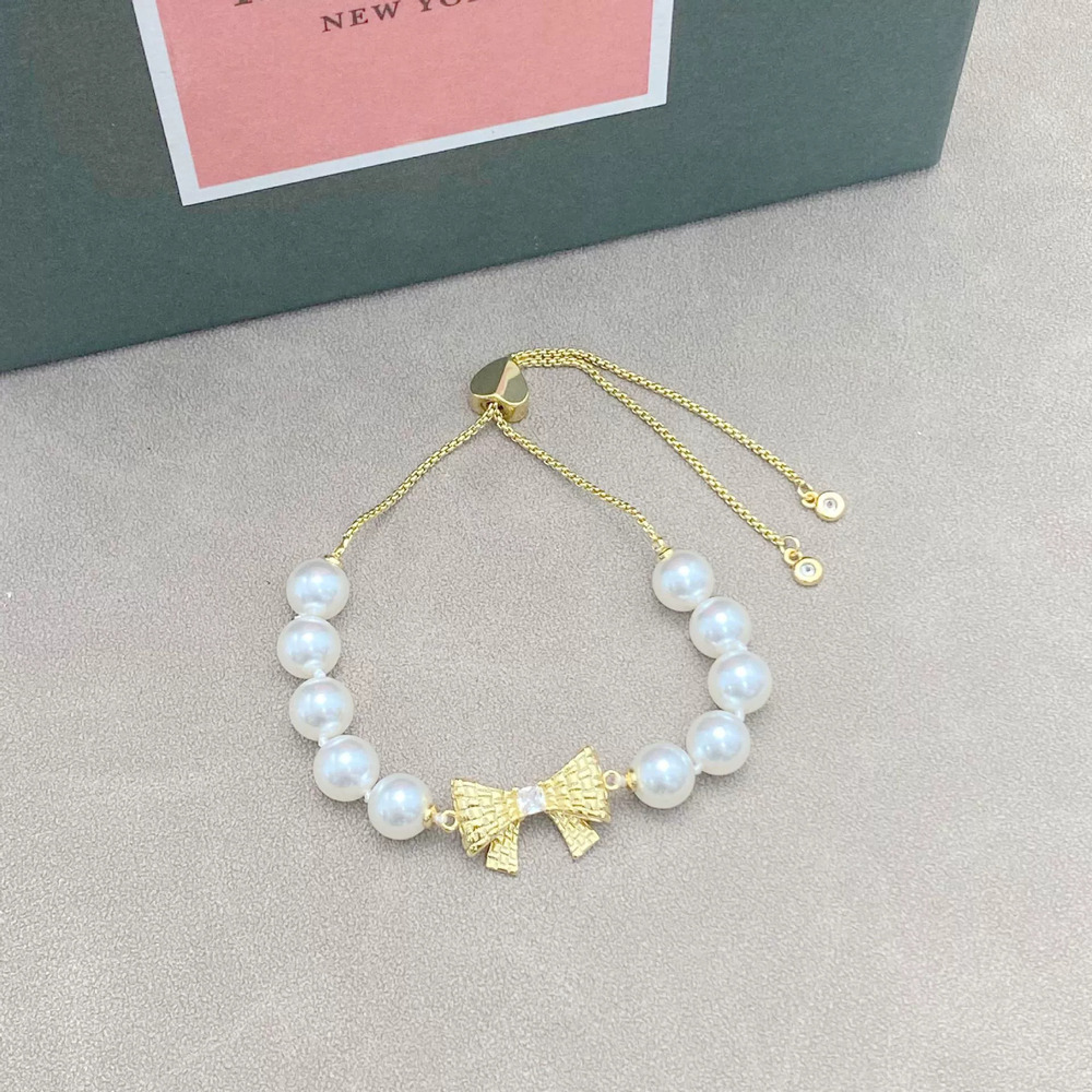 kate spade Zircon Bow Pearl Bracelet